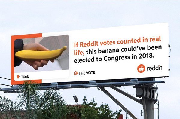 Reddit billboard