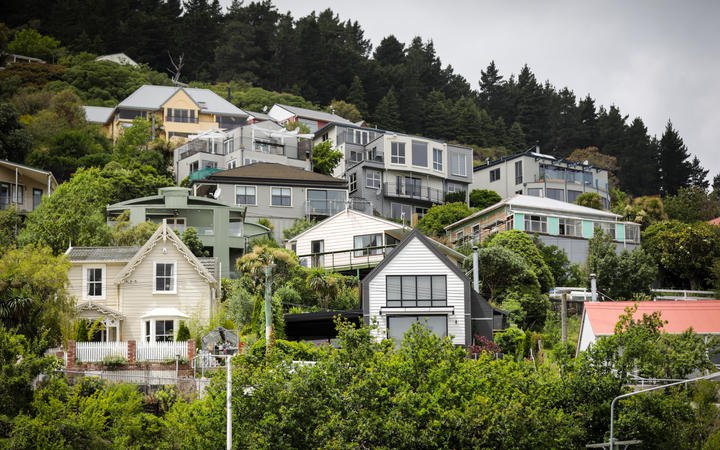 Houses around Lyttelton area in Christchurch